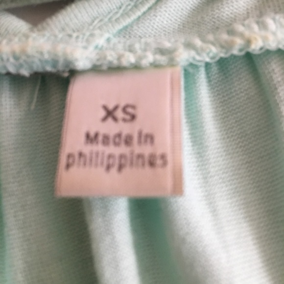 LC Lauren Conrad XS Racer Back Lt. Green Bird Tank - Picture 5 of 8